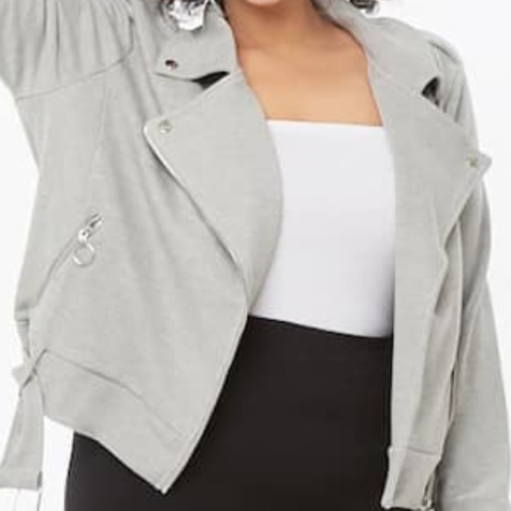 Plus Size Moto Jacket